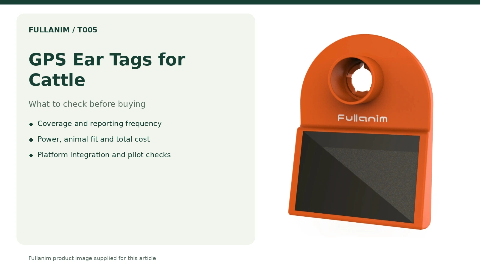 GPS Ear Tags for Cattle: What to Check Before Buying
